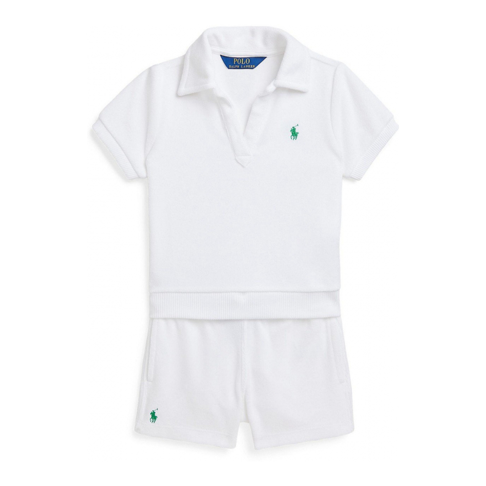 '2-Piece Terry Polo Shirt and Short Set' für kleinkind & kleine Mädchen