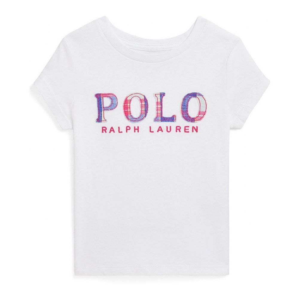 'Logo Jersey T-Shirt' für kleinkind & kleine Mädchen