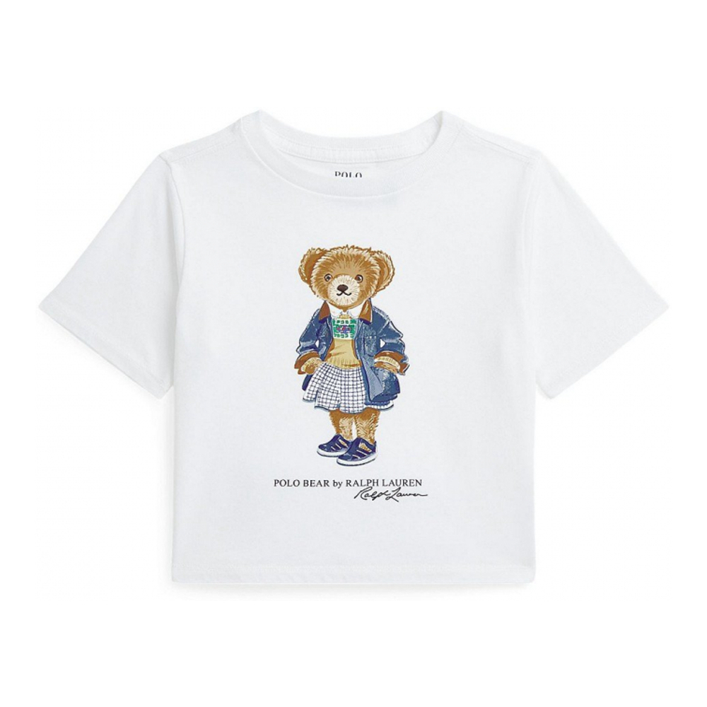 'Polo Bear Jersey Boxy T-Shirt' pour Filles