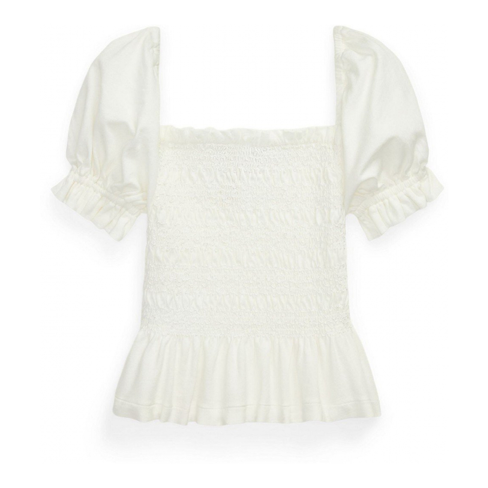 'Smocked Jersey Peplum Top' pour Bambins & petites filles