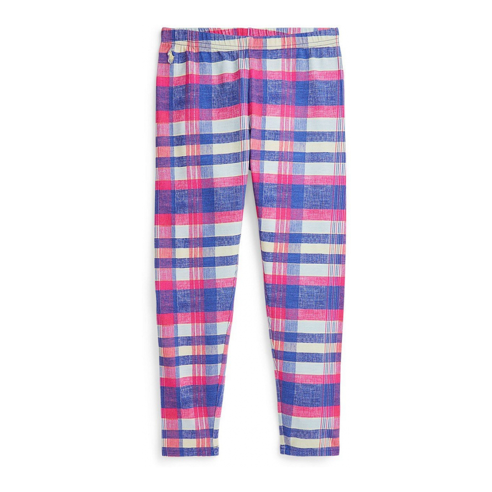 'Plaid Stretch Jersey Legging Pants' für große Mädchen