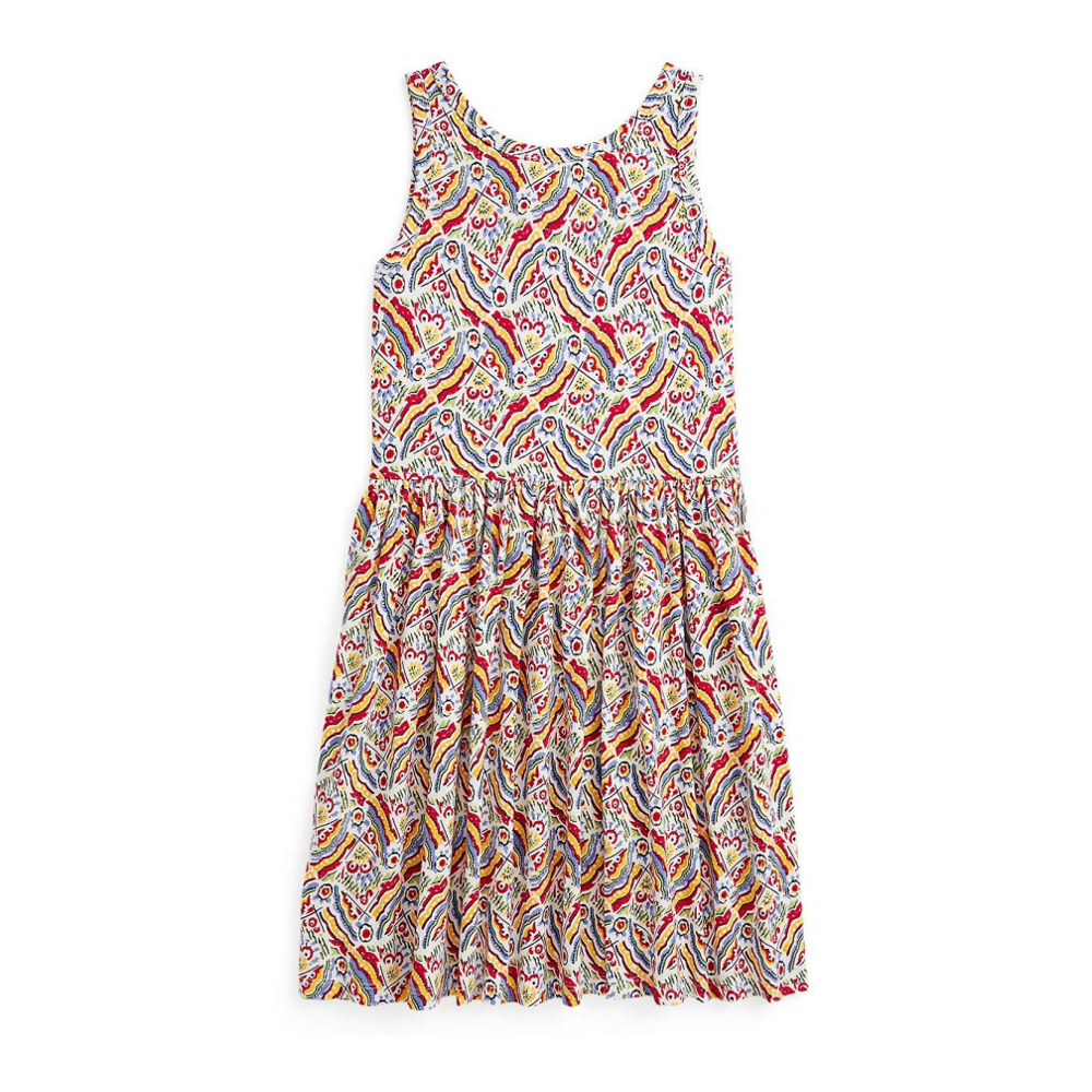 'Riviera-Print Jersey Dress' pour Grandes filles