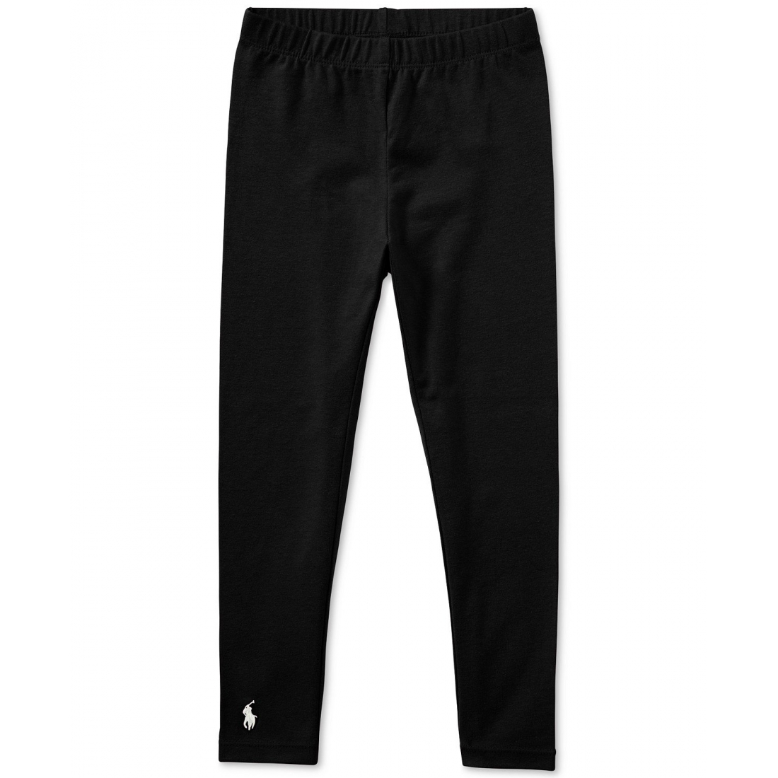 'Stretch Embroidered Pony Stretch Cotton Leggings' pour Filles