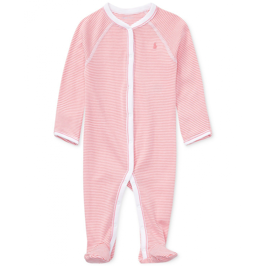 'Striped Cotton Coverall' pour Bébés filles