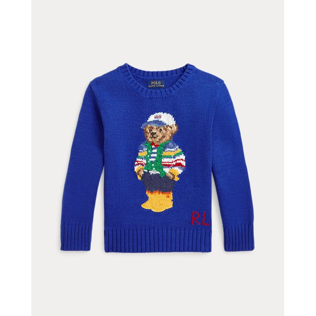 'Polo Bear Cotton Sweater' pour Petits garçons
