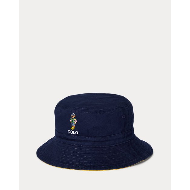 'Polo Bear Reversible Twill Bucket Hat' pour Garçons