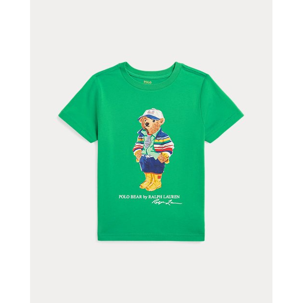 'Polo Bear Cotton Jersey Tee' pour Petits garçons