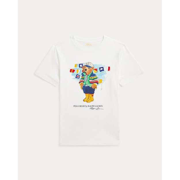 'Polo Bear Cotton Jersey Tee' pour Grands garçons