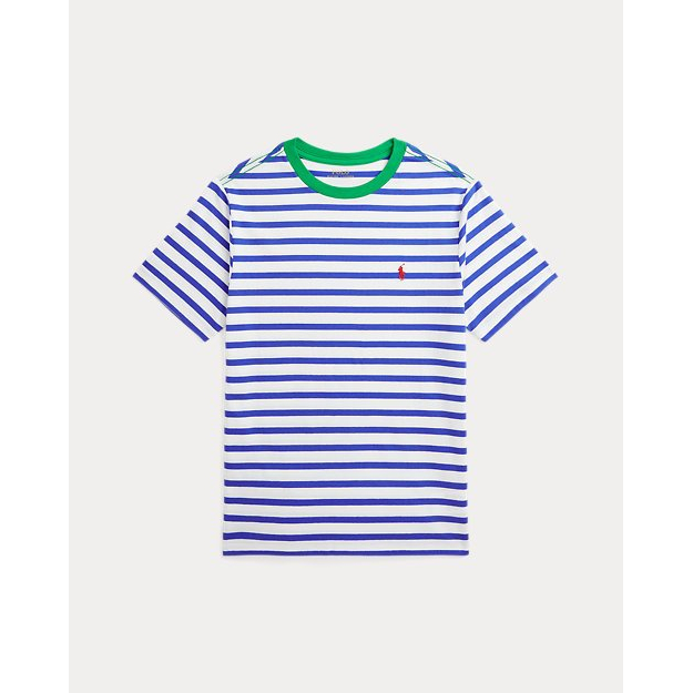 'Striped Cotton Jersey Ringer Tee' pour Grands garçons