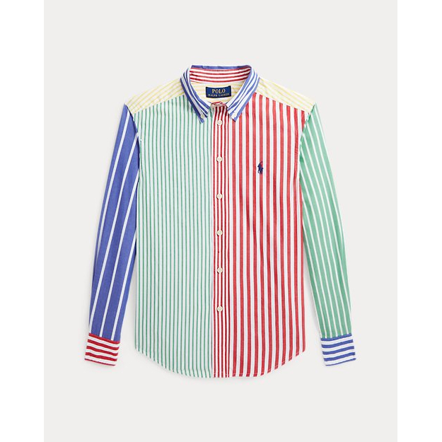 'Striped Cotton Poplin Fun Shirt' pour Grands garçons