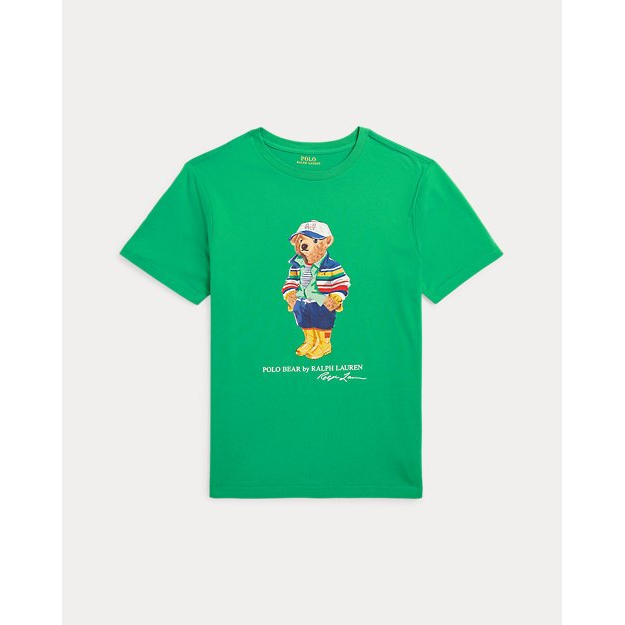 'Polo Bear Cotton Jersey Tee' pour Grands garçons