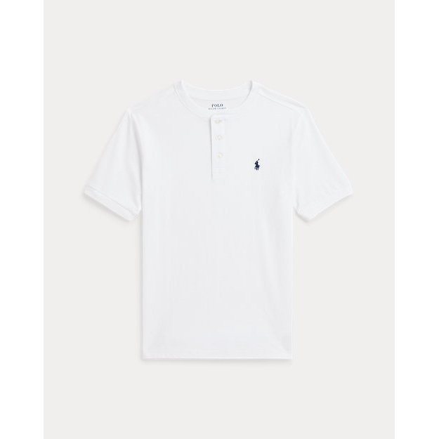 Big Boy's 'Cotton Jersey Short-Sleeve Henley Shirt'