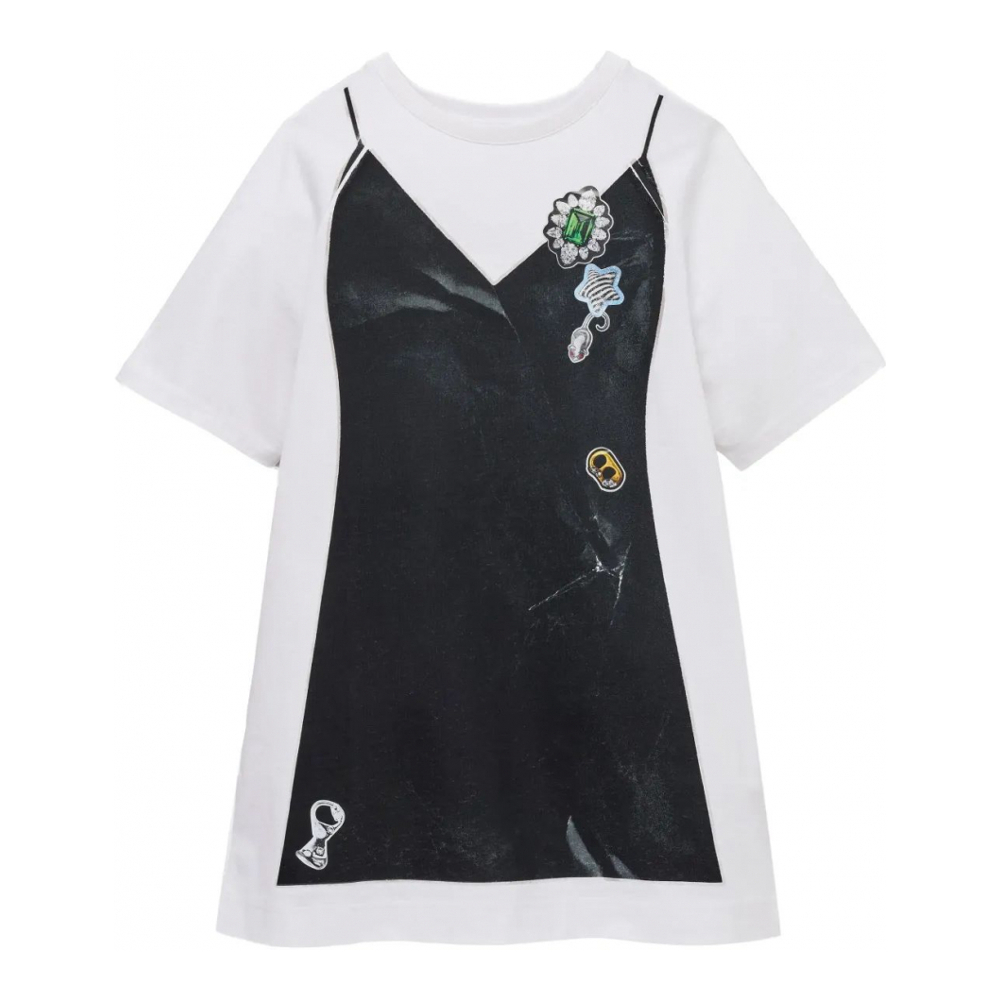 Women's 'Trompe L'Oleil' T-shirt Dress