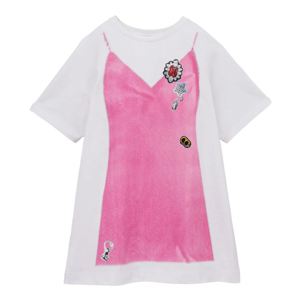 Women's 'Trompe L'Oleil' T-shirt Dress