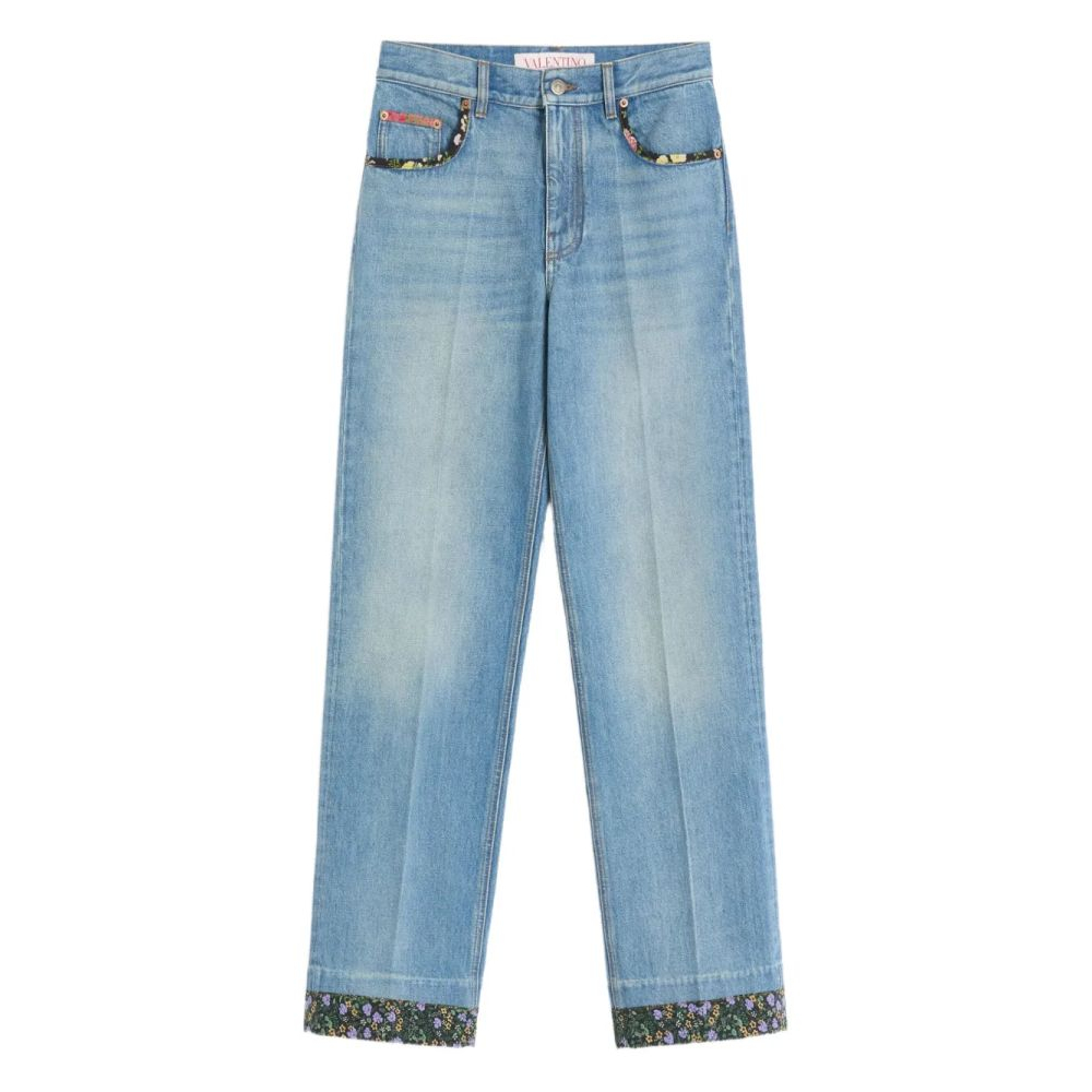 Jeans 'Floral-Trim' pour Femmes