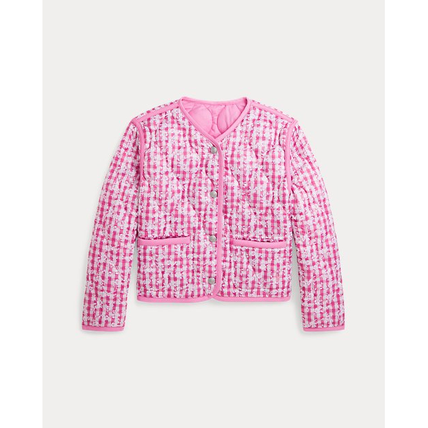 'Reversible Gingham Jacket' pour Petites filles