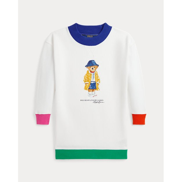 'Polo Bear Fleece Sweatshirt Dress' pour Petites filles