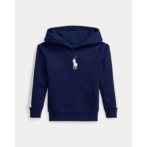 'Striped Big Pony French Terry Hoodie' pour Bambins & petites filles