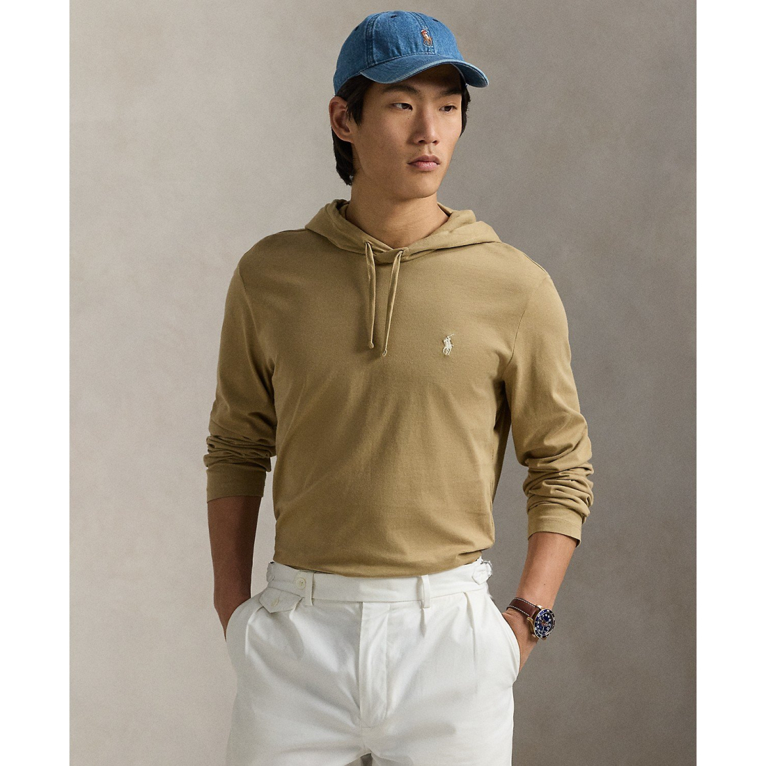 'Jersey Hooded T-Shirt' pour Hommes