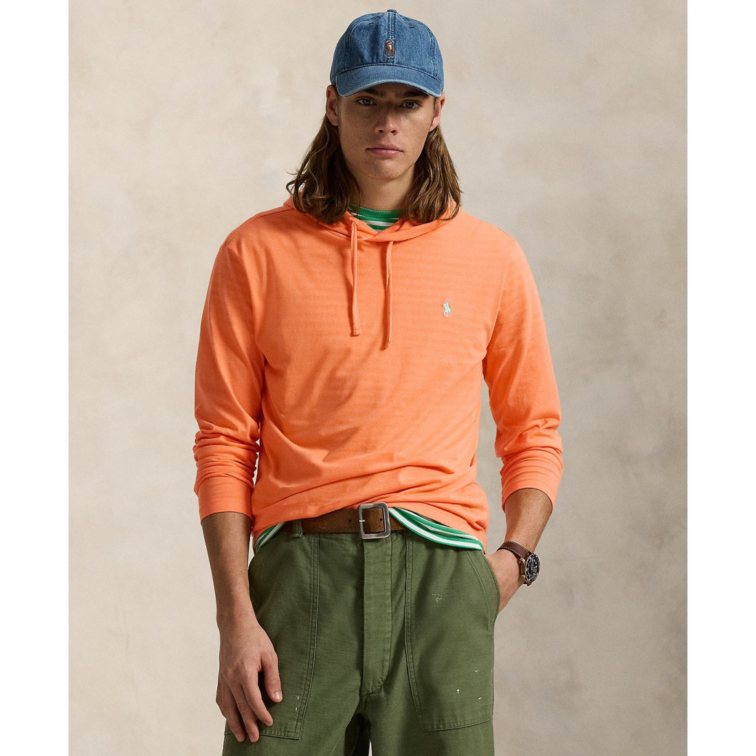 'Jersey Hooded T-Shirt' pour Hommes