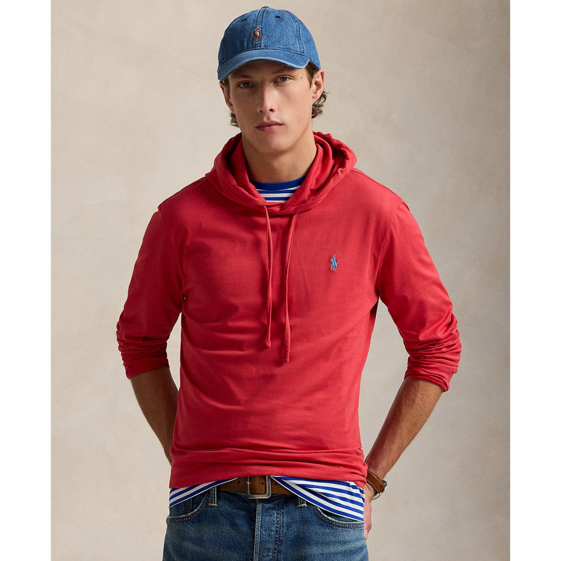 'Jersey Hooded T-Shirt' pour Hommes