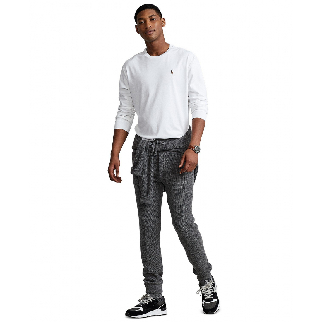 'Classic-Fit Soft Cotton Crewneck T-Shirt' pour Hommes