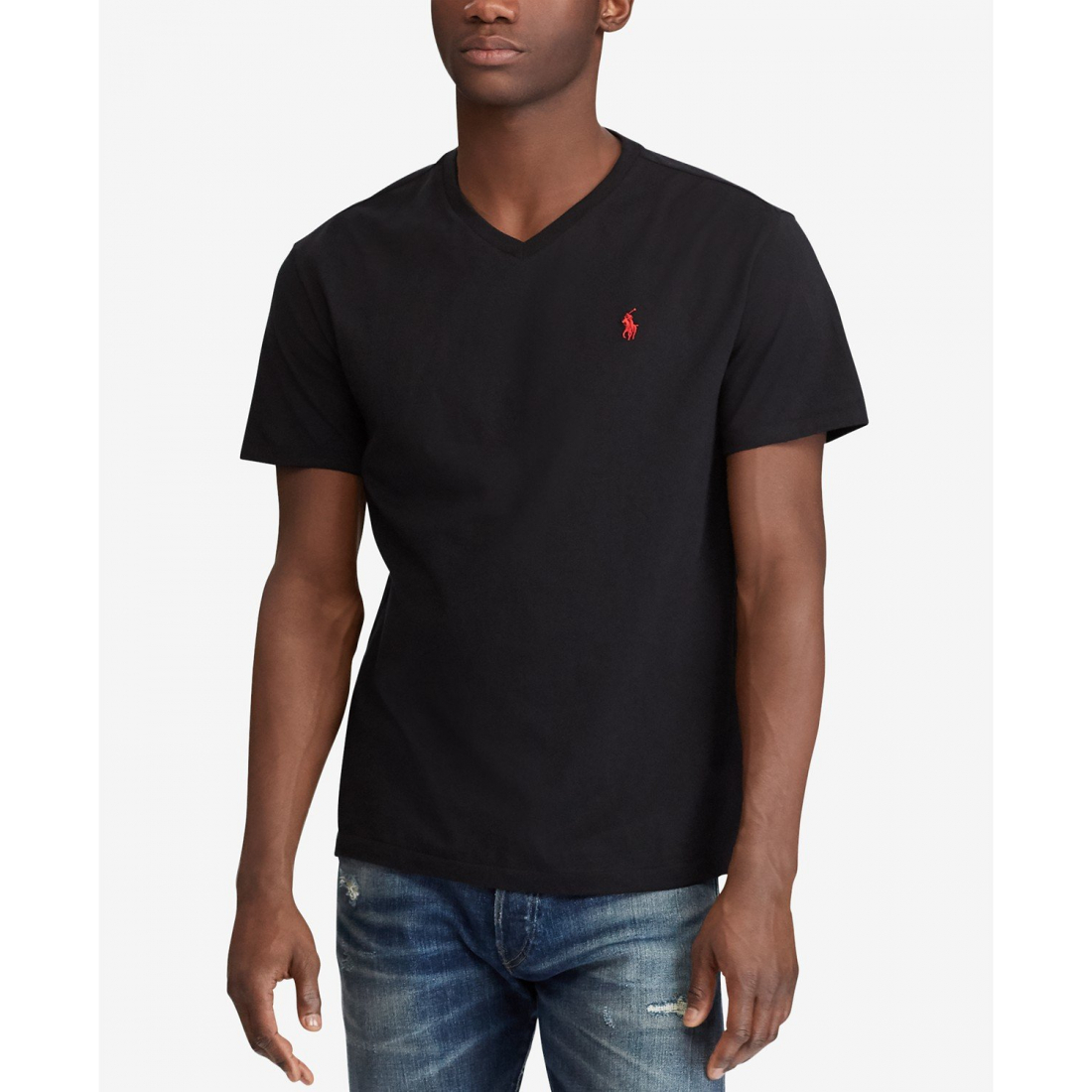 'Classic-Fit V Neck T-Shirt' pour Hommes