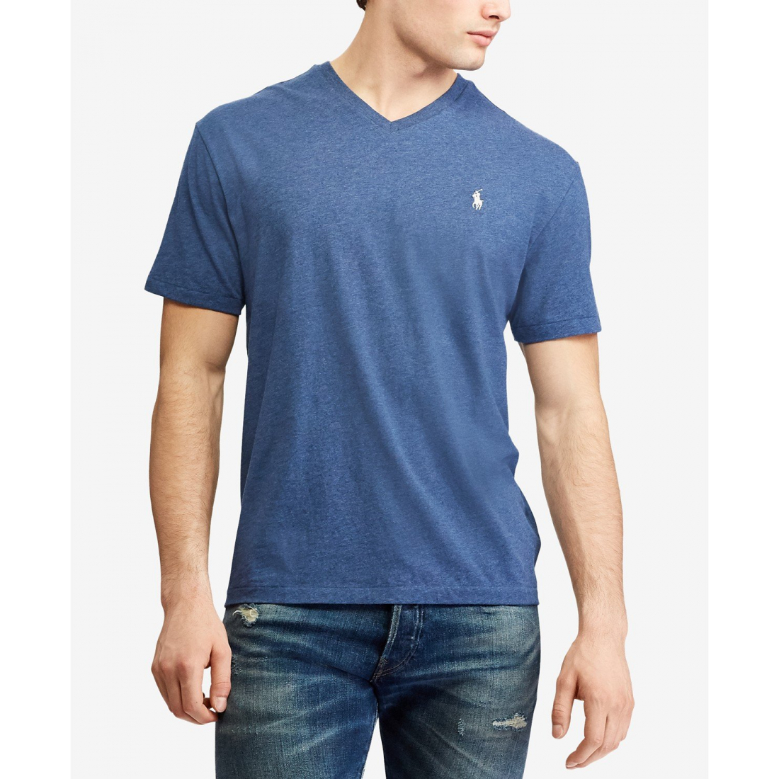 'Classic-Fit V Neck T-Shirt' pour Hommes