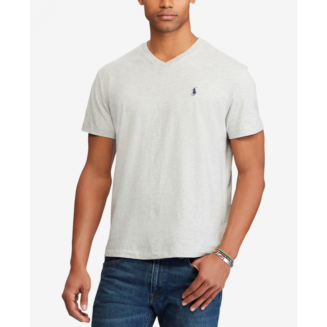 'Classic-Fit V Neck T-Shirt' pour Hommes