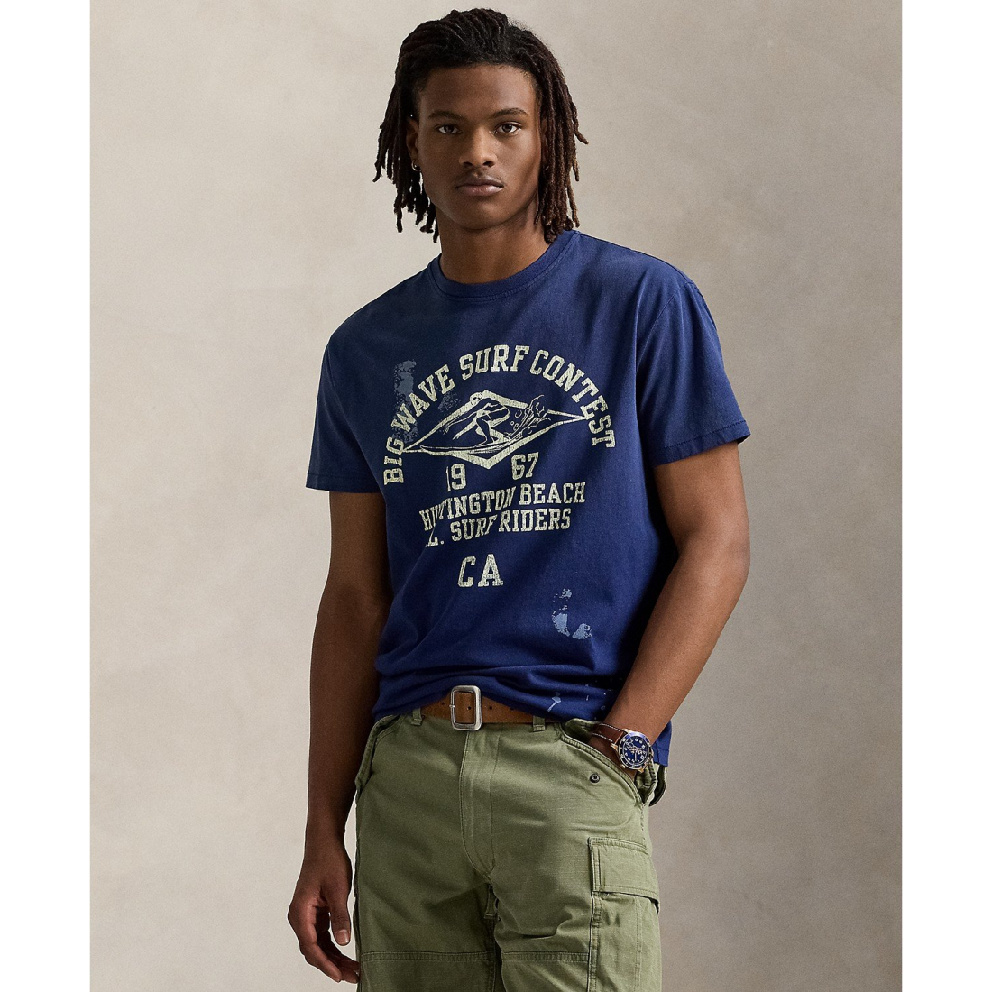 'Classic-Fit Jersey Graphic T-Shirt' pour Hommes