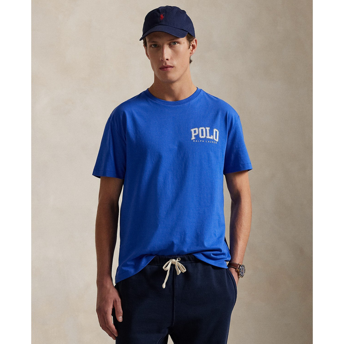 'Classic-Fit Logo Jersey T-Shirt' pour Hommes