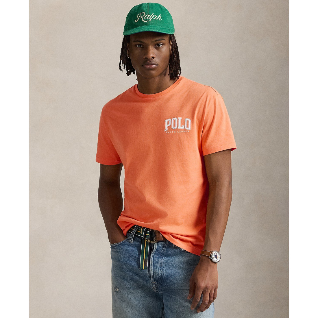 'Classic-Fit Logo Jersey T-Shirt' pour Hommes