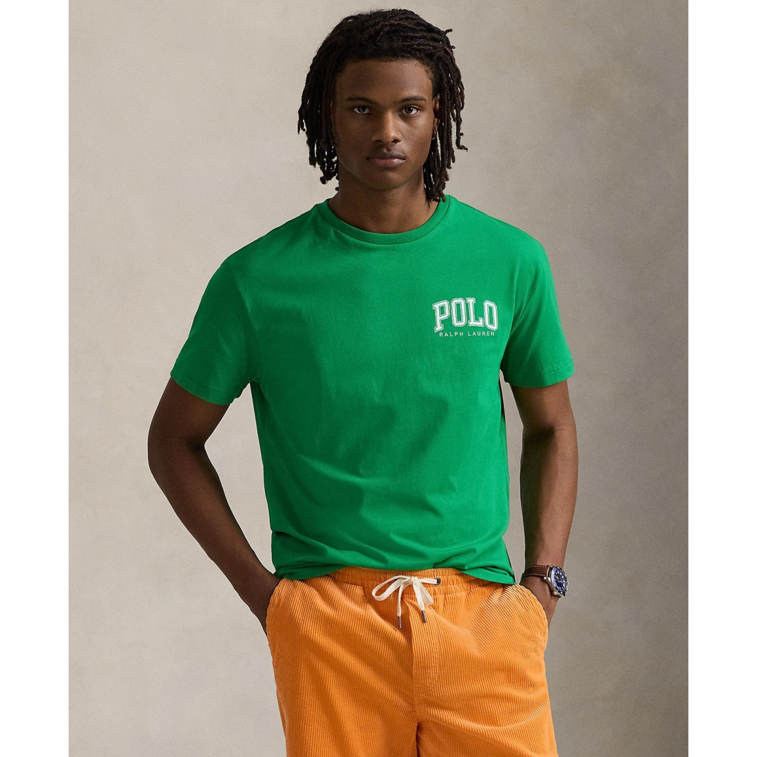 'Classic-Fit Logo Jersey T-Shirt' pour Hommes