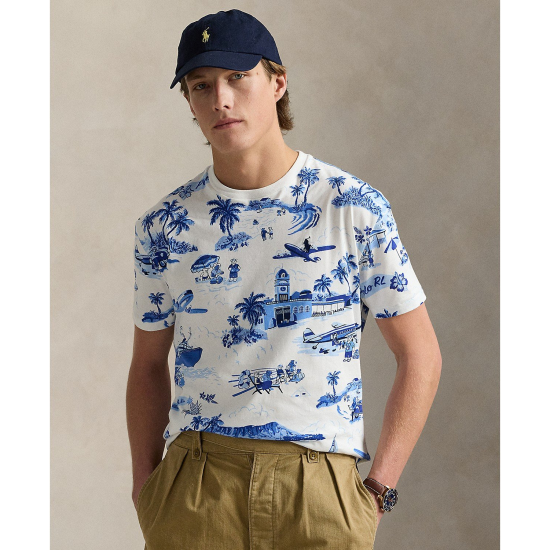 'Classic-Fit Polo Bear Jersey T-Shirt' pour Hommes