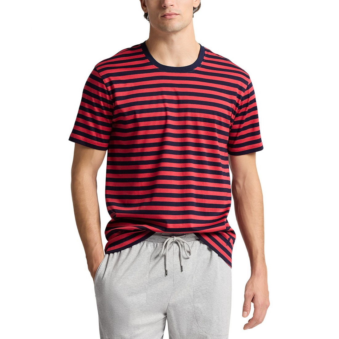 'Short-Sleeve Striped Sleep T-Shirt' pour Hommes