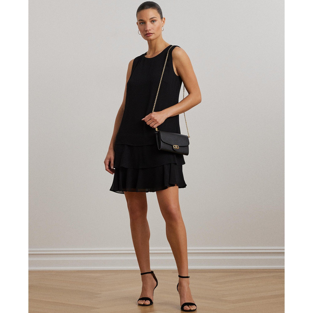 'Crinkle Georgette Shift Dress' pour Femmes