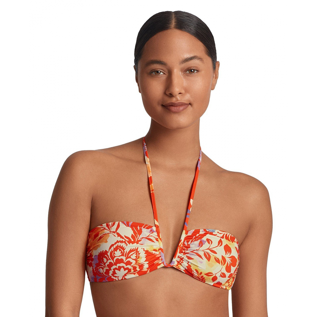 Women's 'Shirred U-Neck Bikini Top'