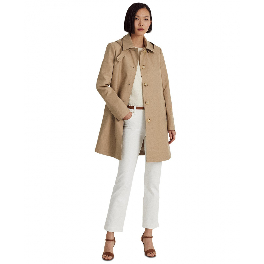 'Hooded Raincoat' pour Femmes