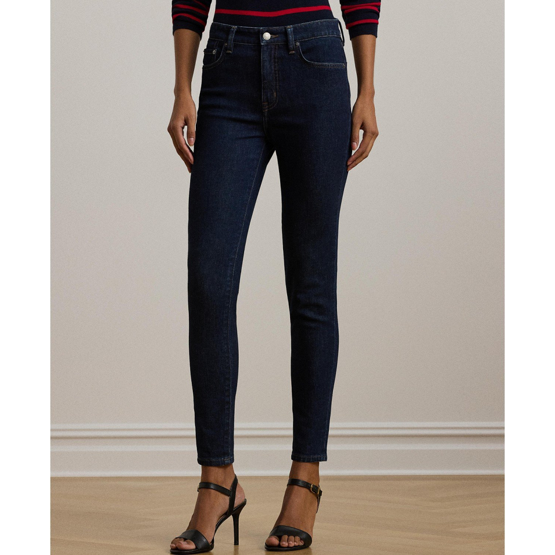 'High-Rise Skinny Ankle Jeans' pour Femmes