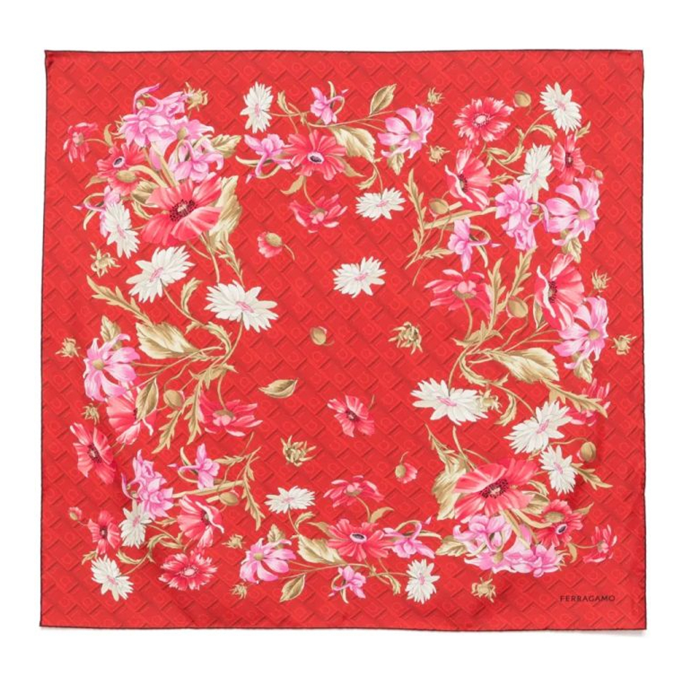 Foulard en soie 'Gancini-Print' pour Femmes