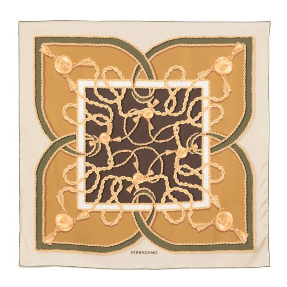 Foulard en soie 'Rope Chain-Print' pour Femmes