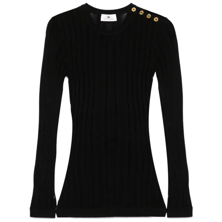 Top à manches longues 'Ribbed' pour Femmes