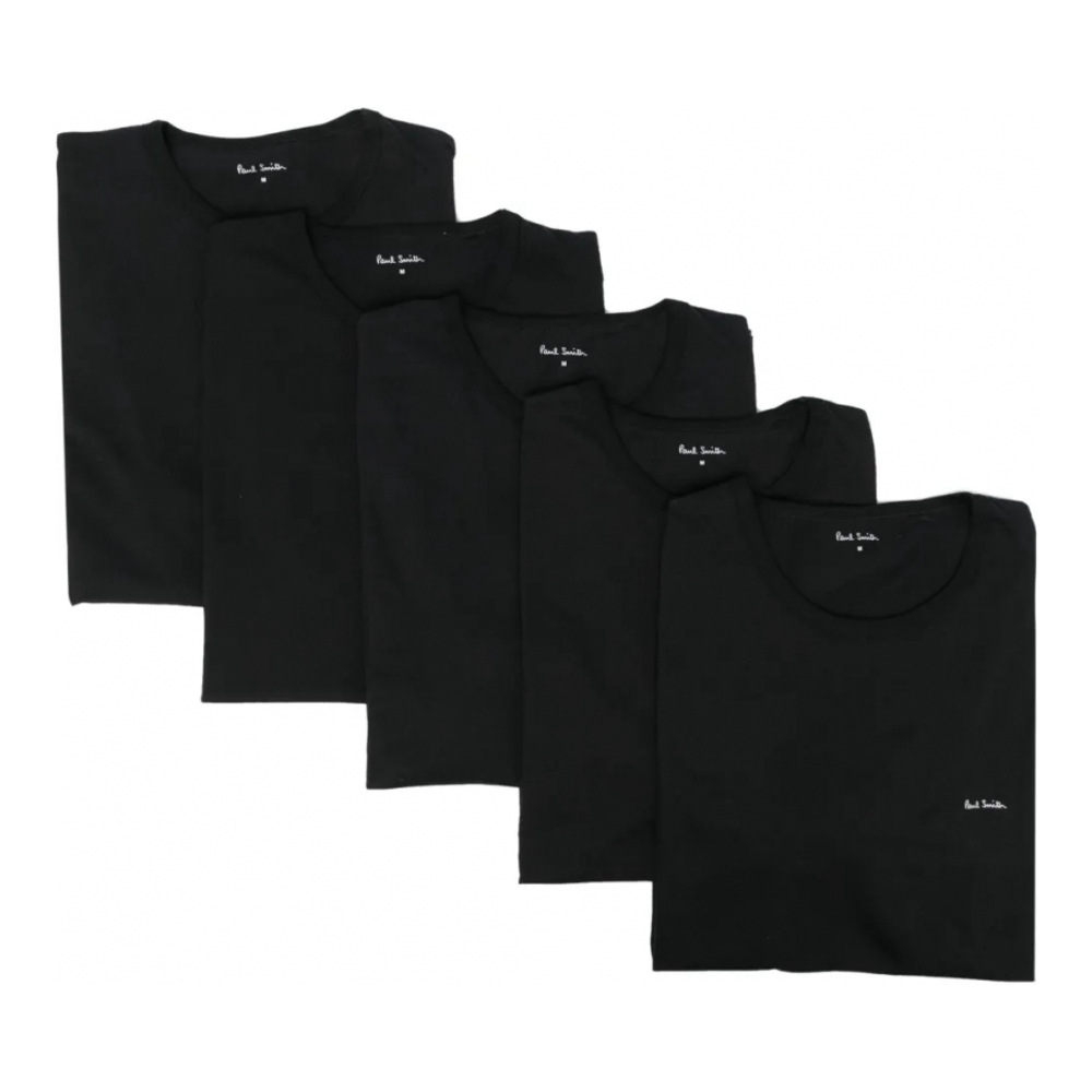 T-shirt 'Logo-Print' pour Hommes - 5 Pièces