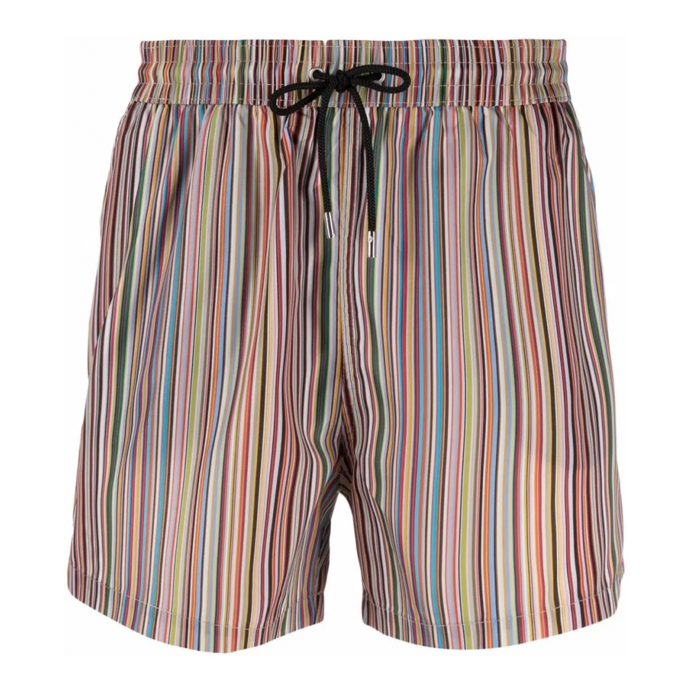 'Signature Stripe-Print' Badeshorts für Herren