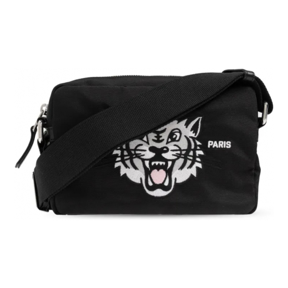 Men's 'Tiger-Print' Shoulder Bag