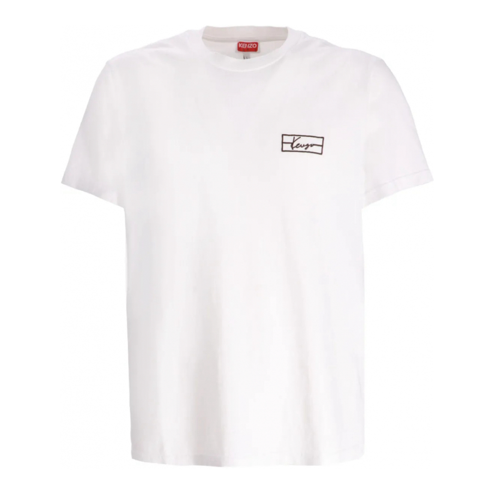 T-shirt 'Logo-Embroidered' pour Hommes