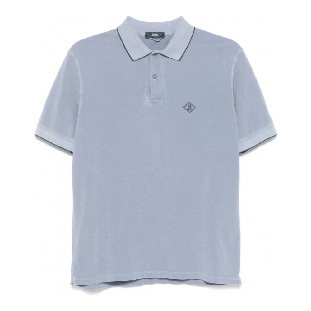 'Logo-Embroidered' Polohemd für Herren