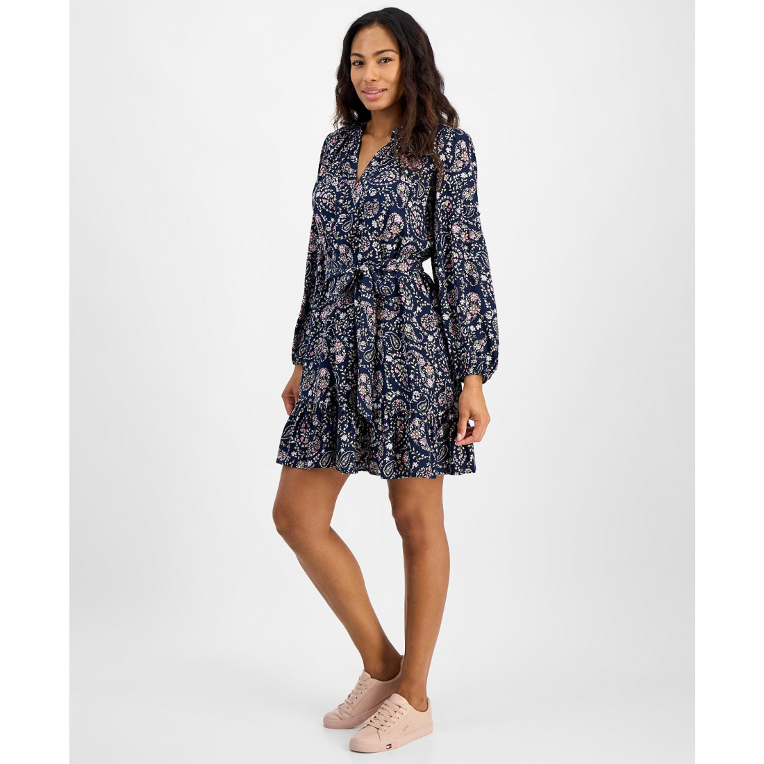 'Paisley-Print Popover Dress' pour Femmes
