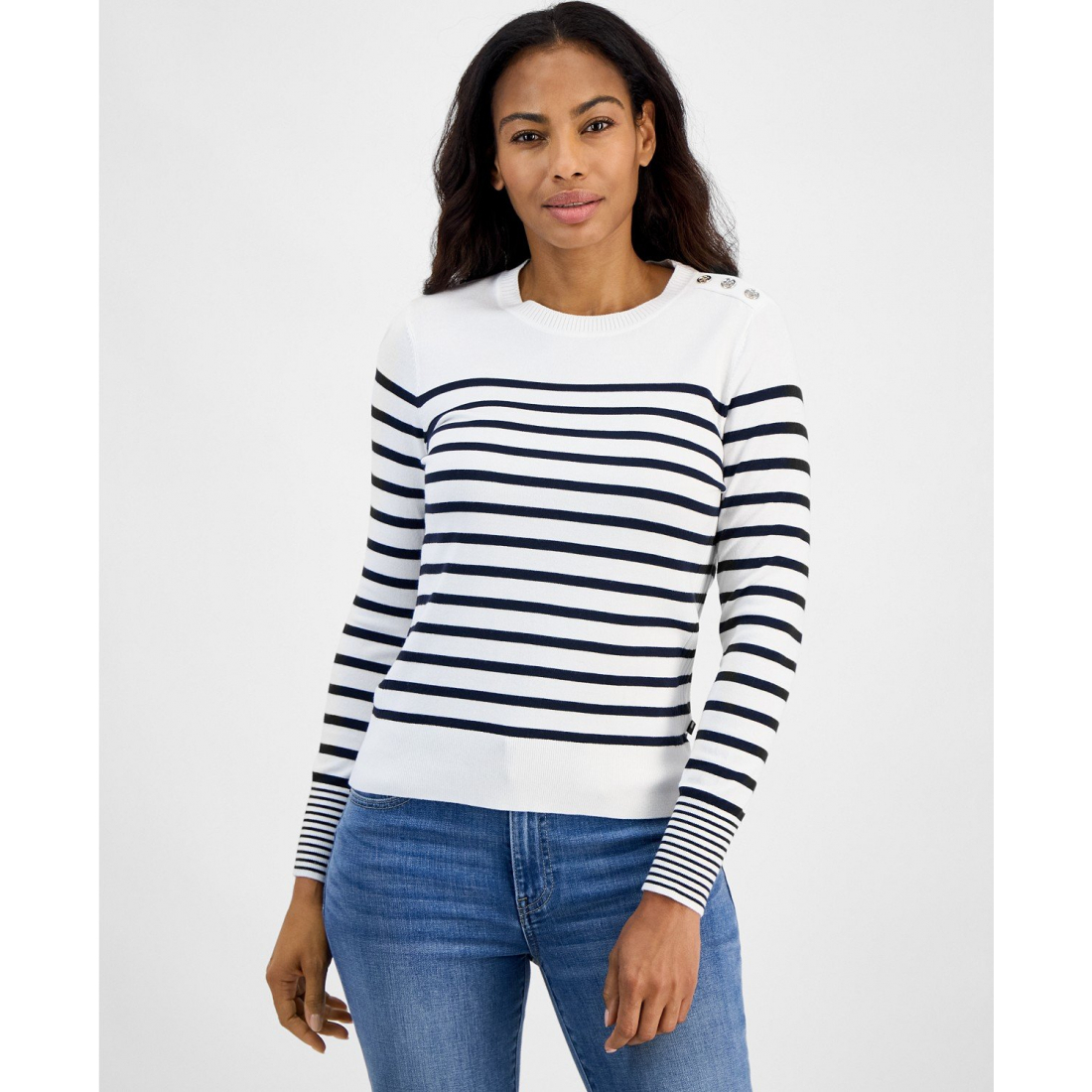 'Striped Marniere Sweater' pour Femmes