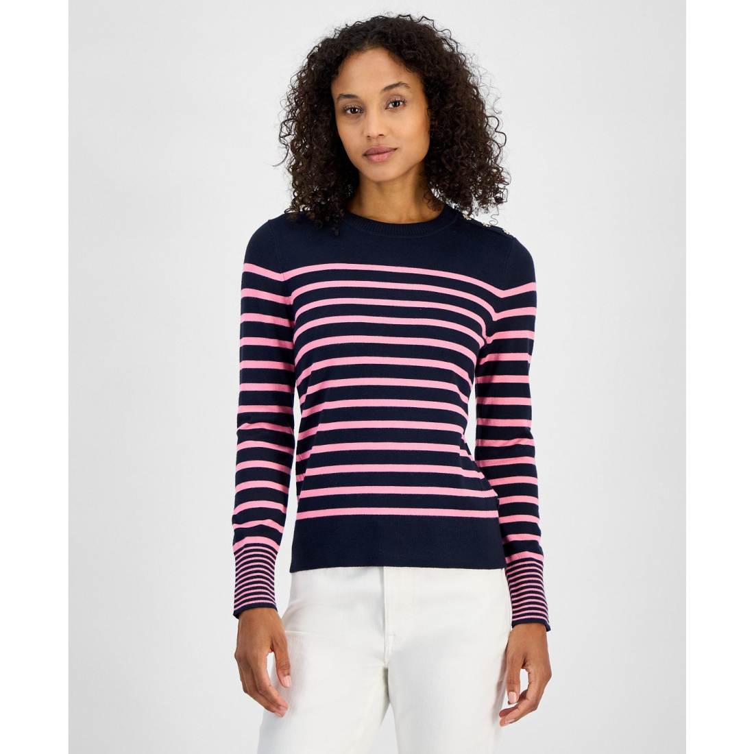 'Striped Marniere Sweater' pour Femmes